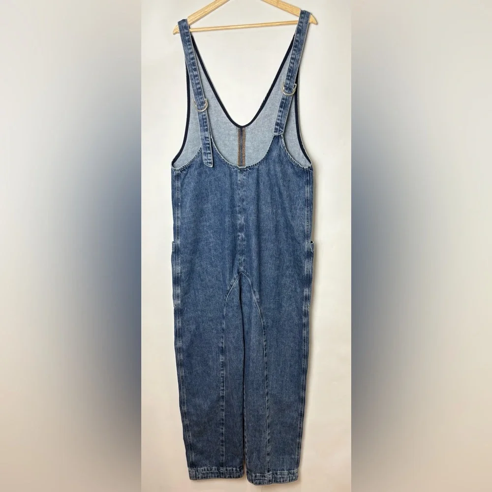 We The Free High Roller Jumpsuit Baggy Denim Overalls - Picture 5 of 8